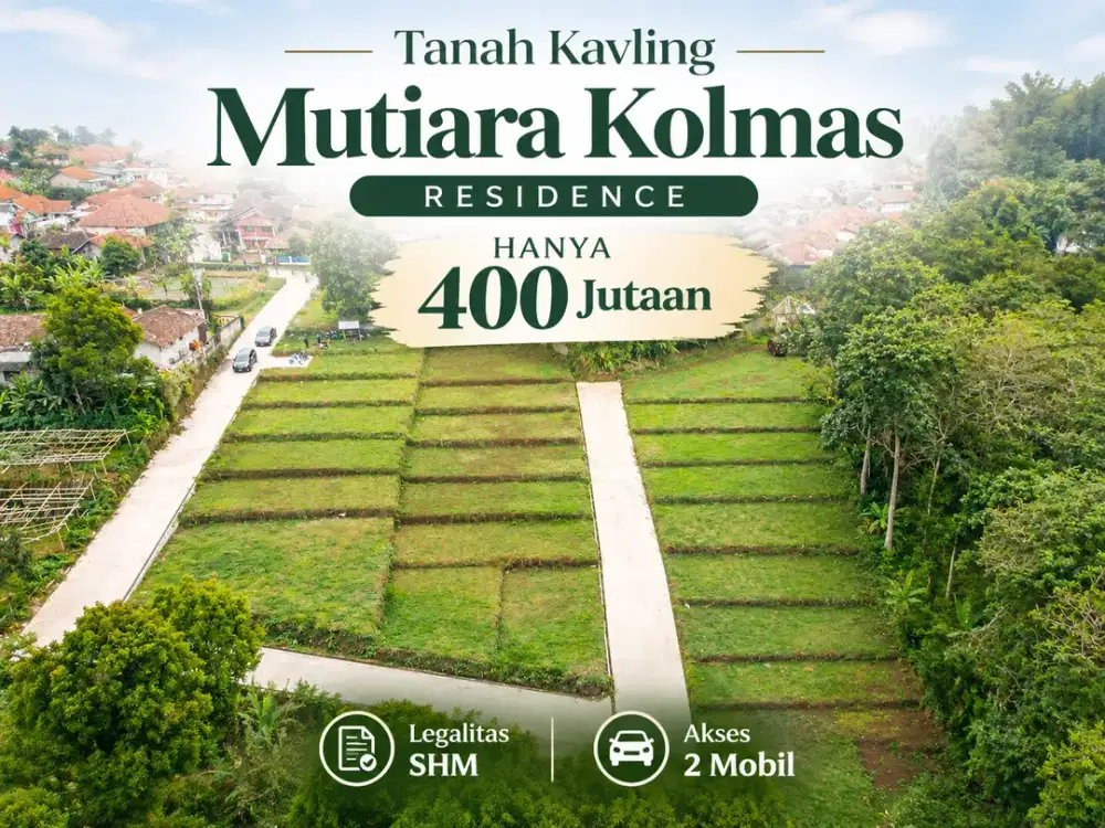 Dijual Tanah Kavling Mutiara Kolmas Residence - 400 Jutaan