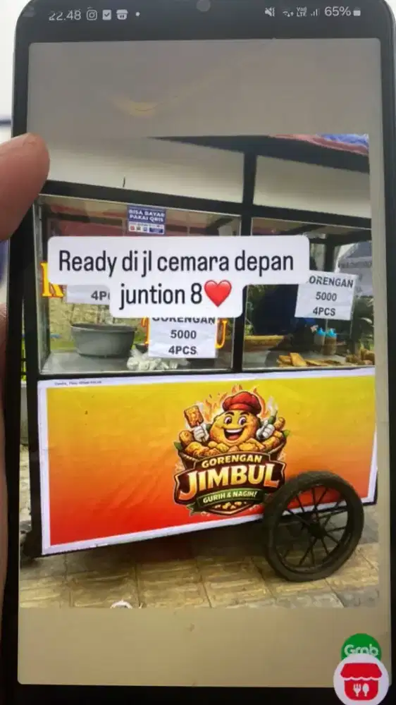 Roda jualan full besi