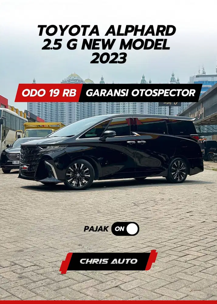 Tdp36jt Angs29.1jt [Odo 19rb] Record ALPHARD 2.5 G 2024 2023 VELLFIRE