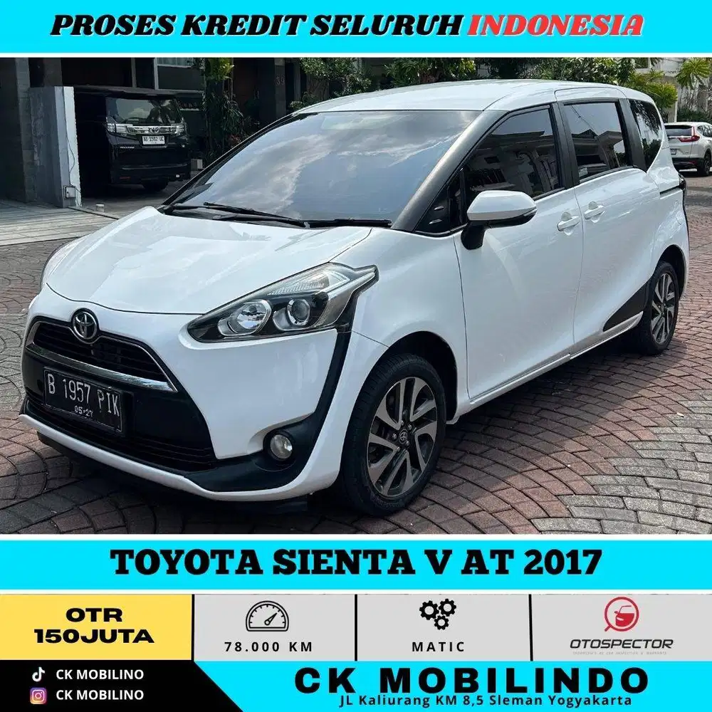 TOYOTA SIENTA V AT 2017 PUTIH PEMAKAIAN 2018 DP MURAH 15JT
