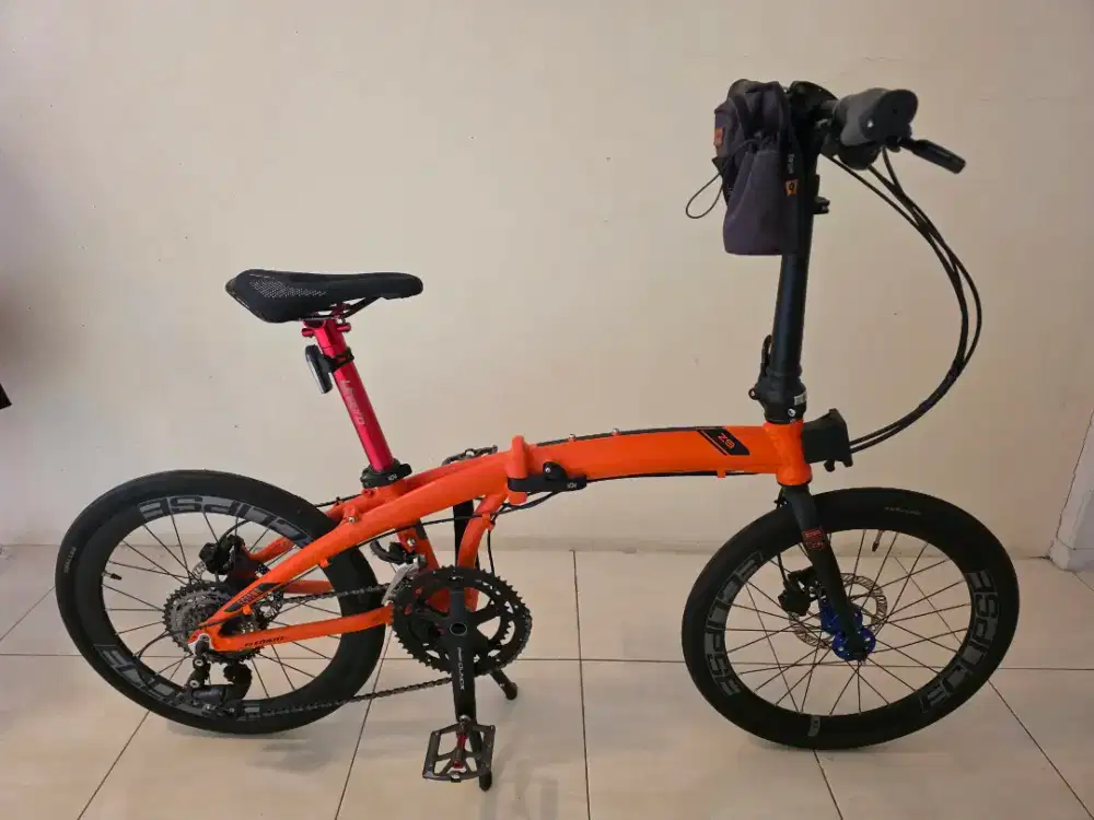 Jual sepeda lipat Ecosmo Z9 Orange