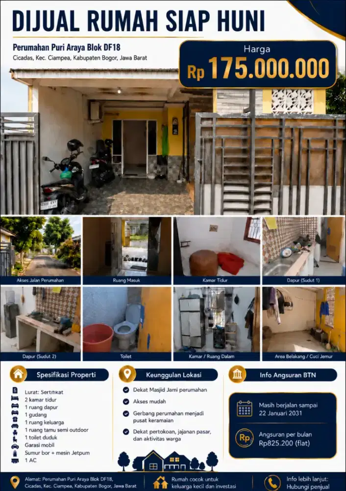 RUMAH DIJUAL DIBOGOR MURAH