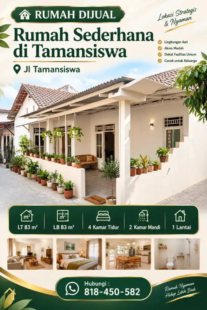 Rumah Sederhana di tamsis