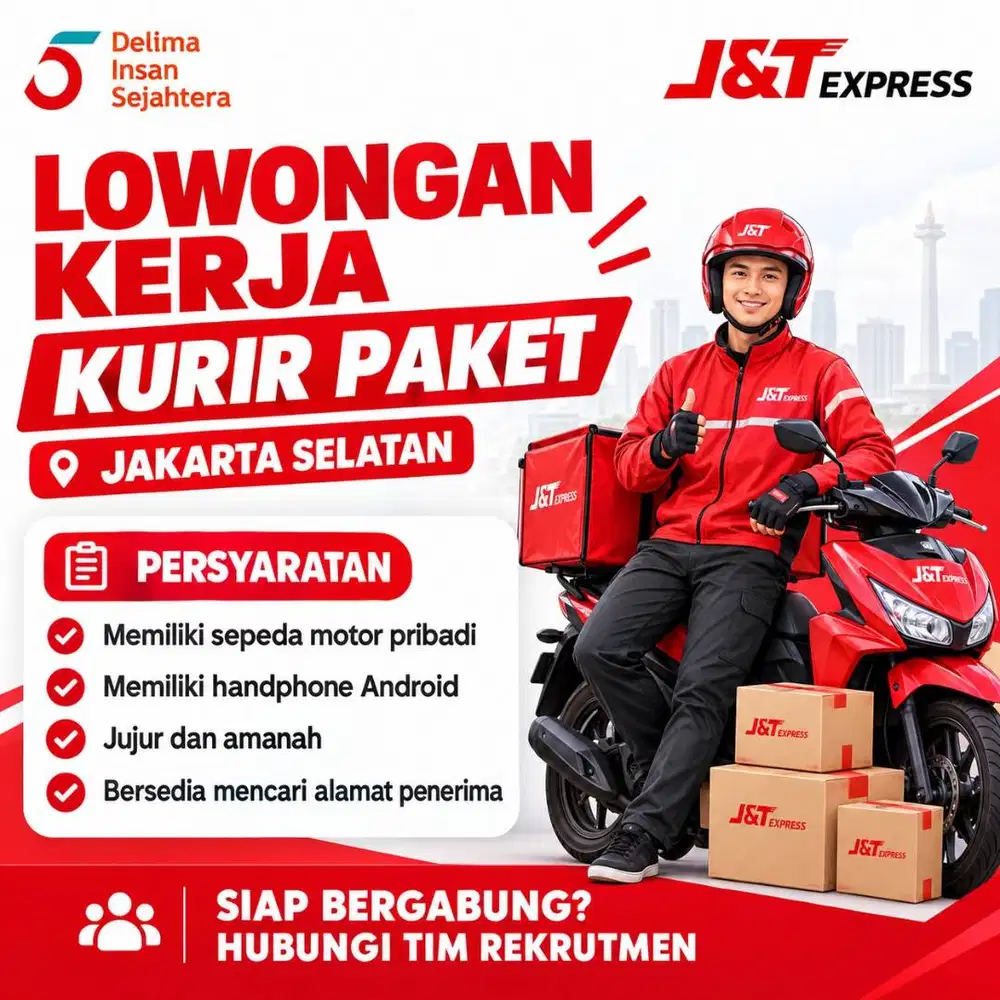 LOKER KURIR PAKET JAKARTA SELATAN - TANPA PENGALAMAN