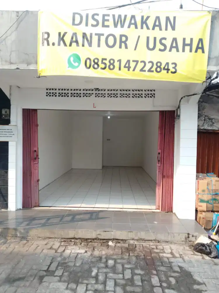 DISEWAKAN RUKO MURAH DI CILEDUG PINGGIR JALAN RAYA