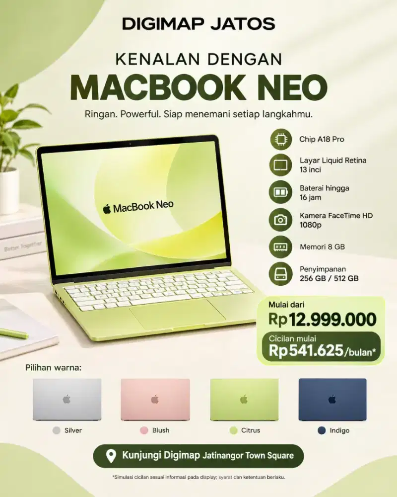 KENALAN DENGAN MACBOOK NEO DI DIGIMAP JATOS!