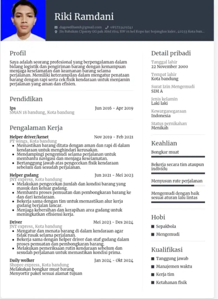 Cari pekerjaan apa saja