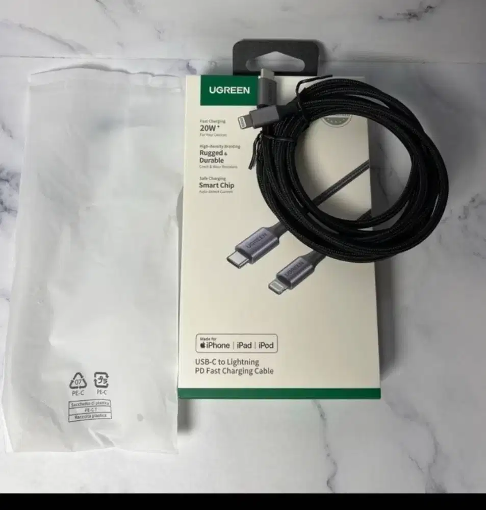 kabel usb c to lighting 2m kabel iphone lighting ugreen kabel charger