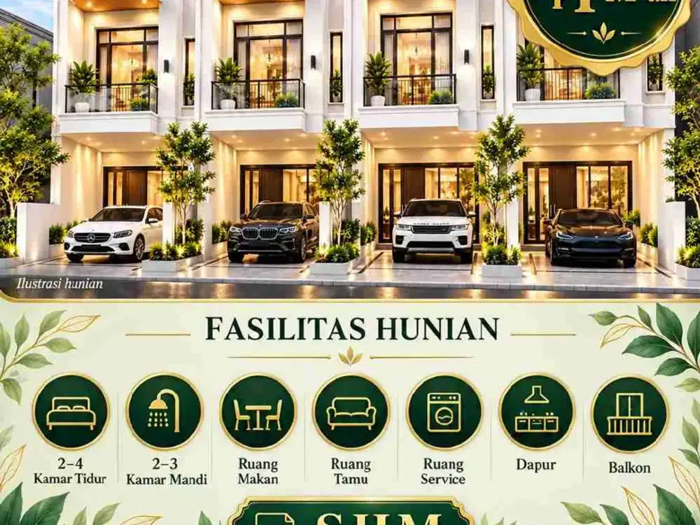hunian Otista Bandung rumah baru 2lantai SHM elegan modern