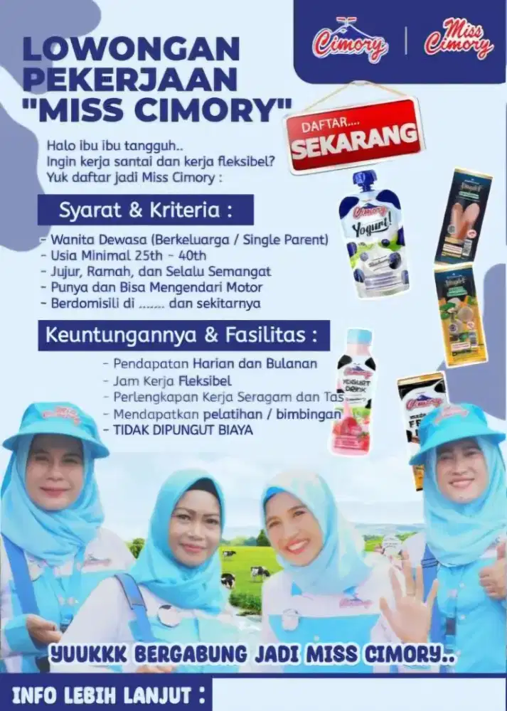 Lowongan miss cimory