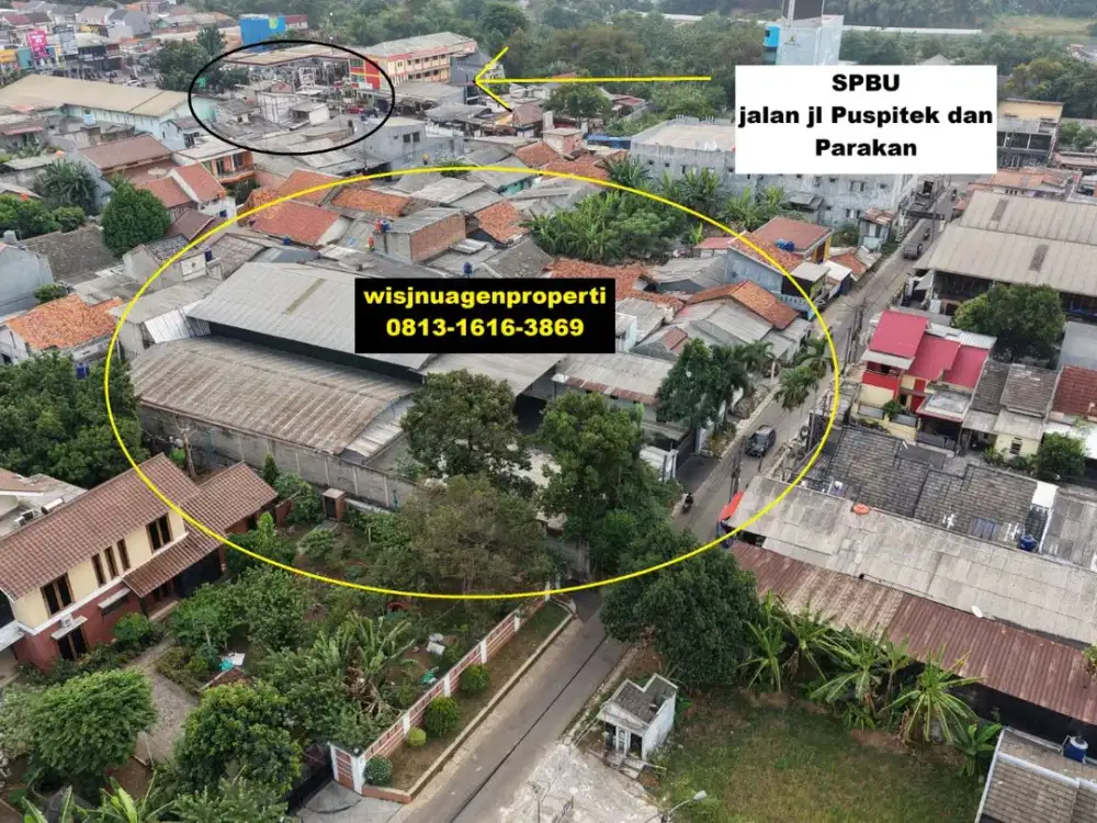 Gudang dan Workshop Pondok Benda Akses Fuso dekat RS Permata Pamulang