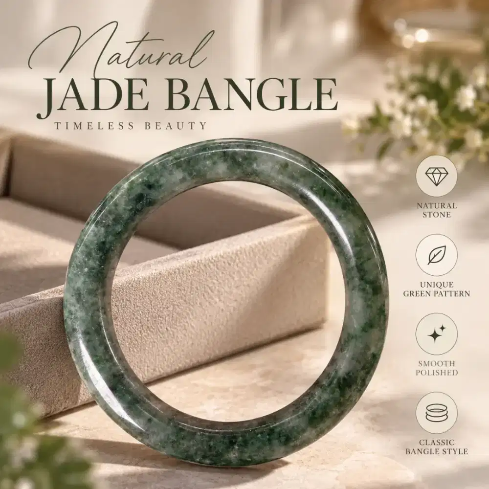 Jade Bangle - Timeless Beauty | Natural Stone