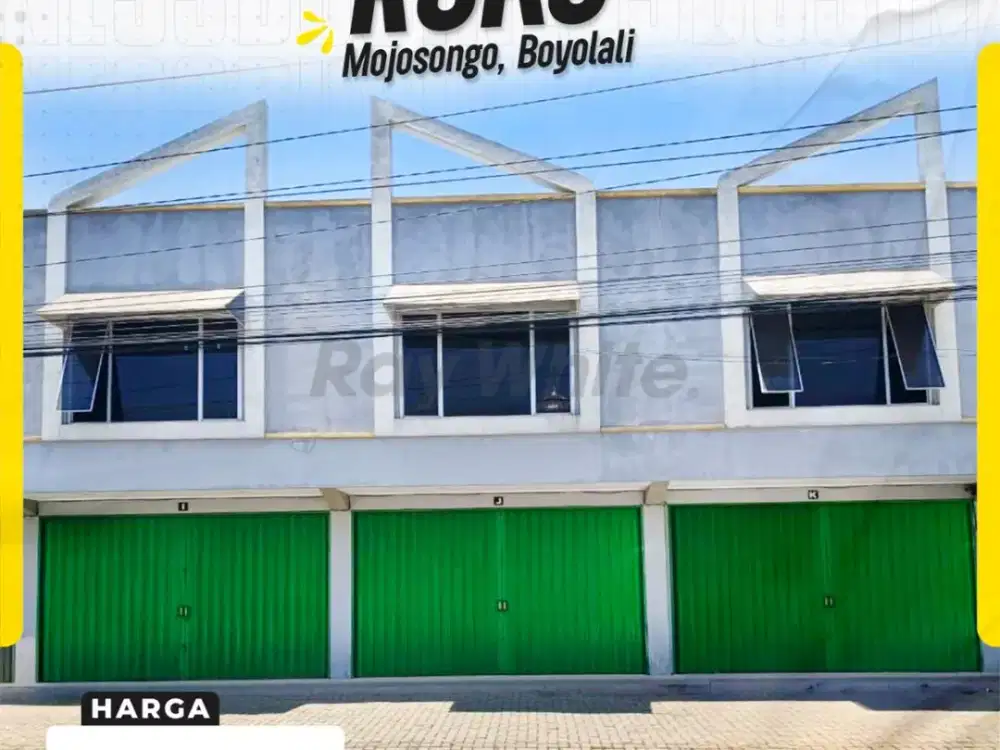 Dijual Ruko Strategis di Mojosongo, Boyolali