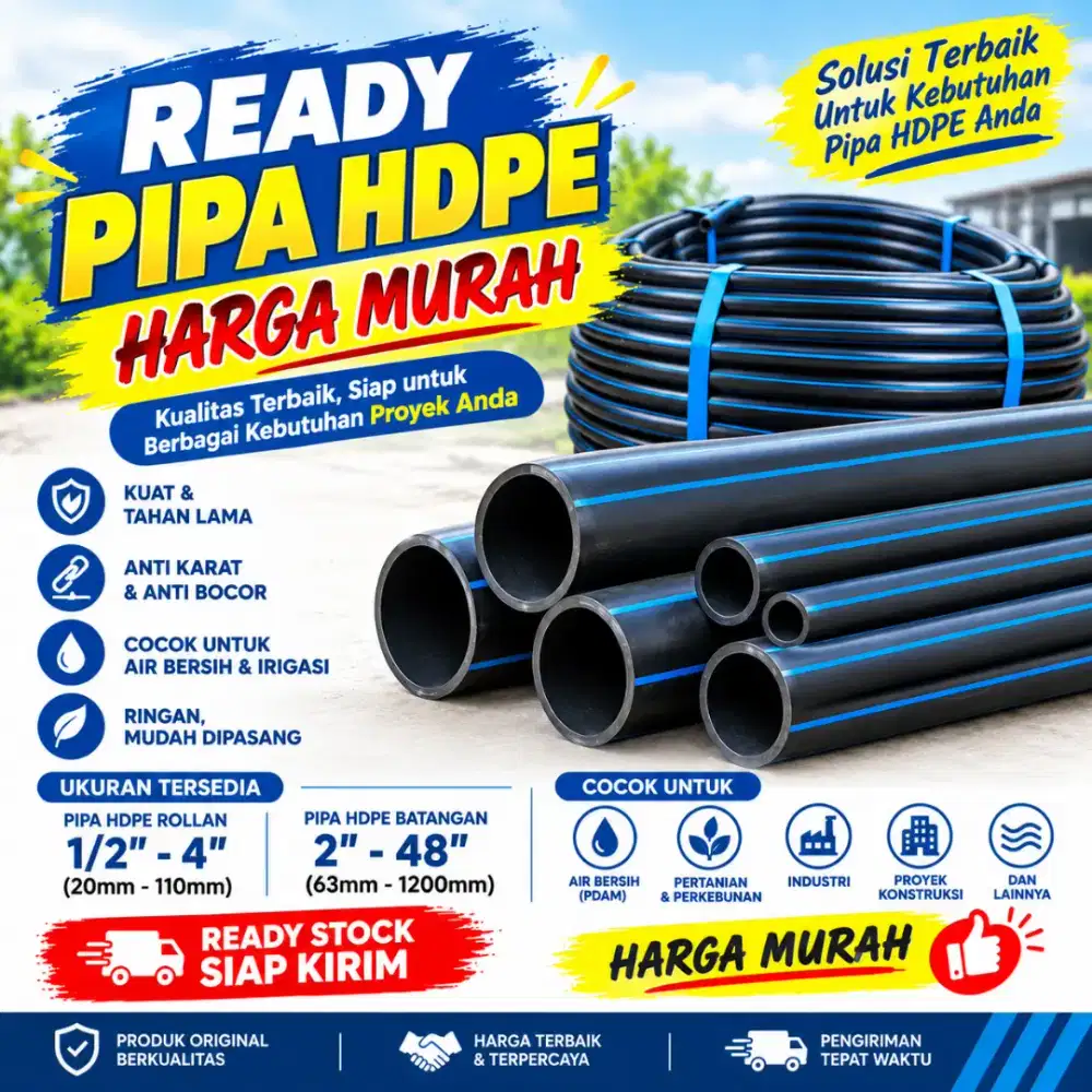 Jual Pipa HDPE Harga Murah dan Berkualitas