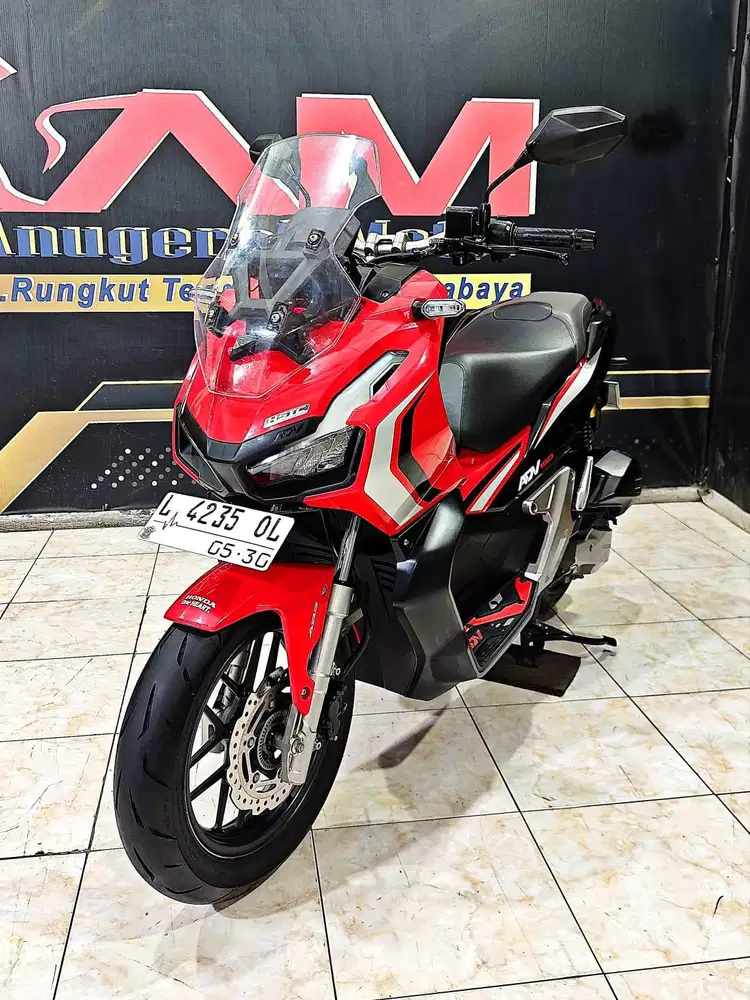 Honda ADV 150cc ABS Merah hitam mewah th 2020. Anugerah motor rungkut
