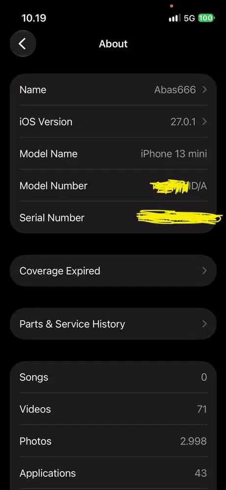 iphone 13 mini digimap/ibox 128gb midnight