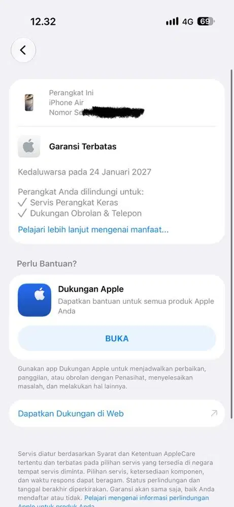 DIJUALN IPHONE 17 AIR 256 GB MINAT INFO