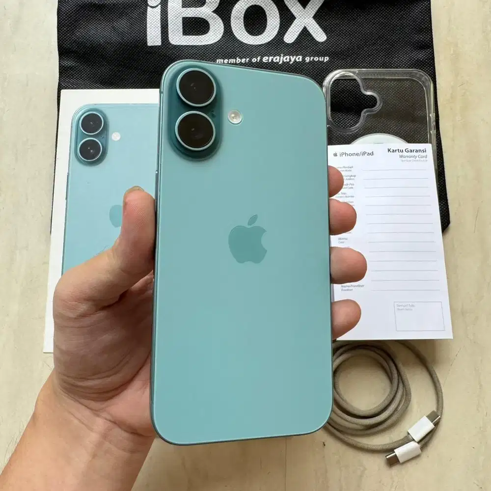 iphone 16 256gb ibox resmi lengkap invoice pemakaian pribadi