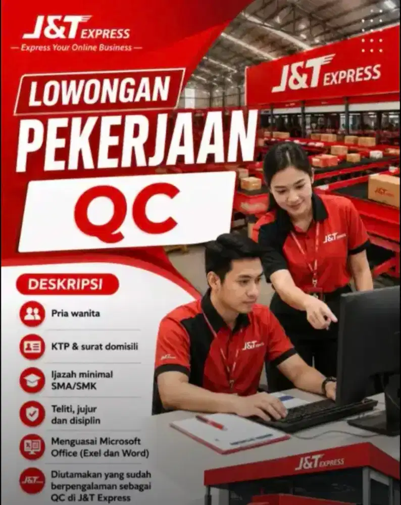 Lowongan kerja Qc admin