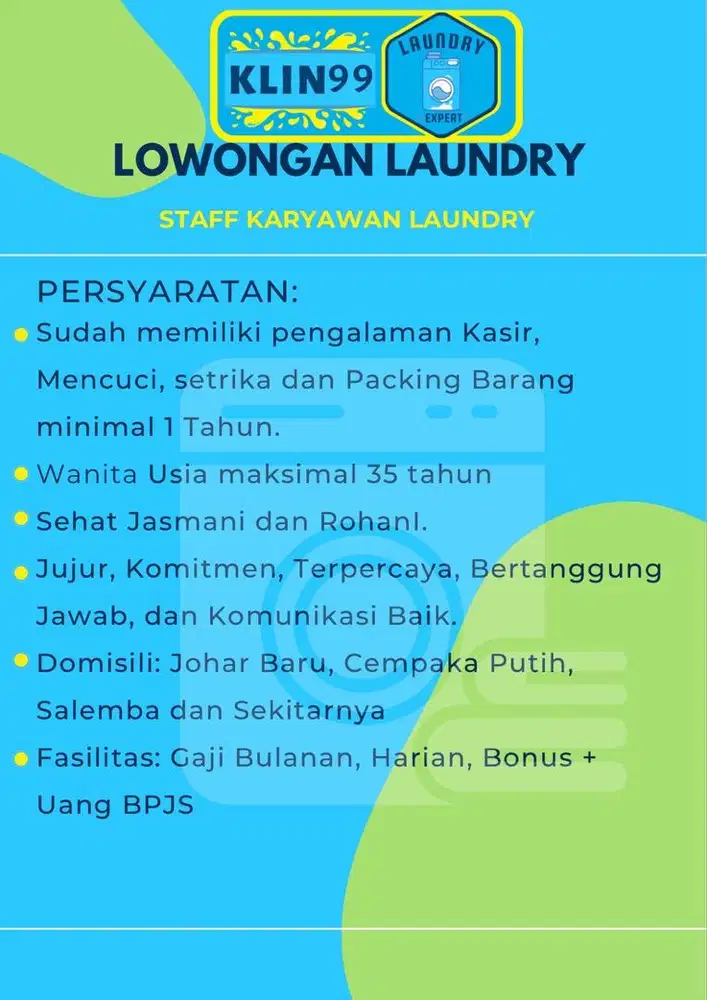 Staff Karyawan Laundry