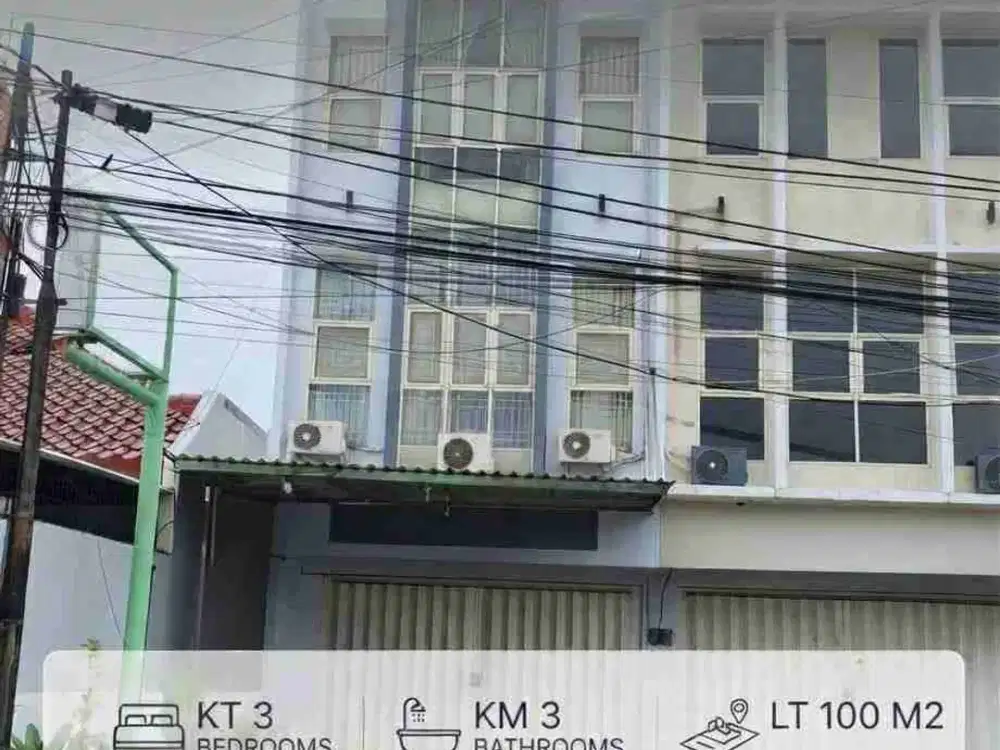 Ruko 3 Lantai Strategis Nol Jalan Raya Sukolilo Jual Cepat