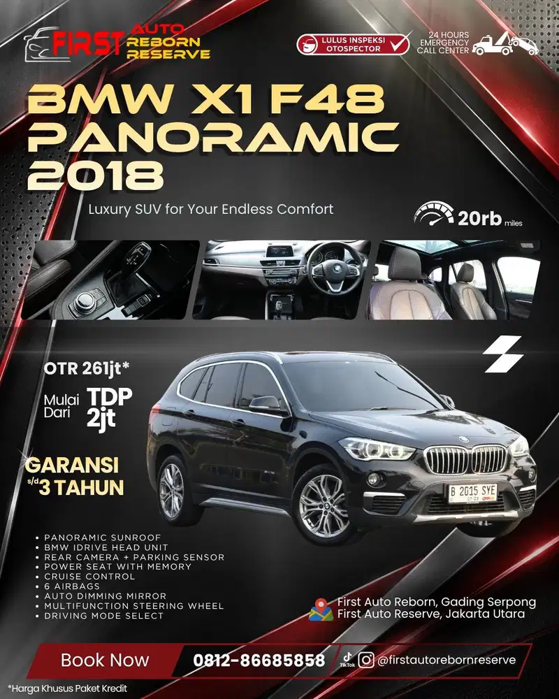 (TDP2jtan) BMW X1 F48 2018 Panoramic