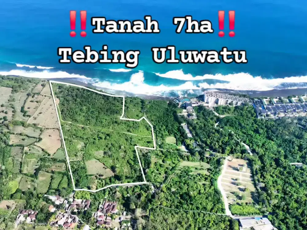 DIJUAL TANAH CLIFF FRONT PREMIUM DI ULUWATU, UNGASAN - BALI