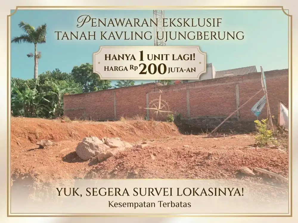 Tanah Kavling Ujungberung hanya 200jutaan
