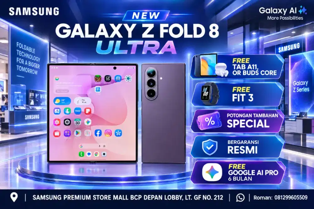 SAMSUNG Z FOL8ULTRA FREE TAB A11 or BUDS CORE or GALAXY FIT 3