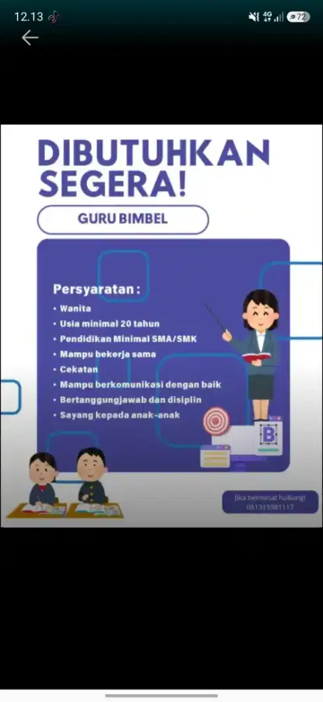 Lowongan kerja les
