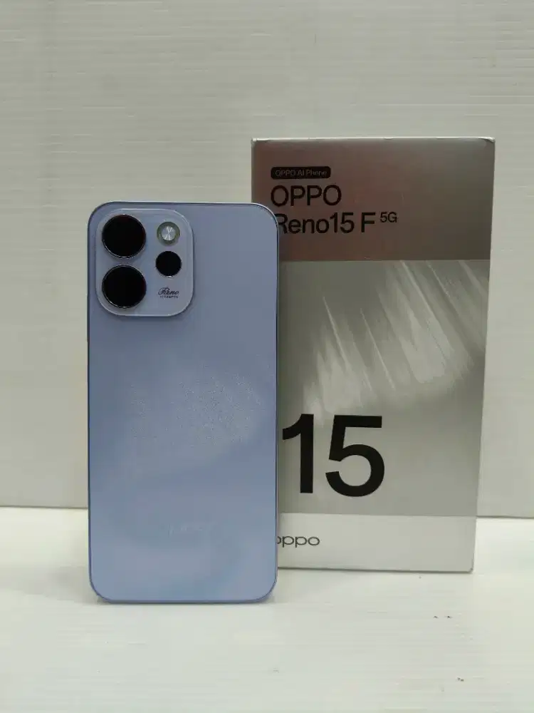 Second Oppo Reno 15F 5G ram 12/256gb  mulus garansi fullset