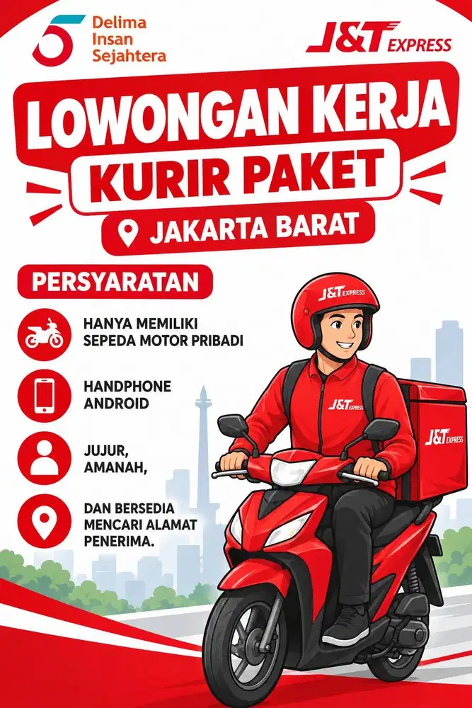 Loker Kurir Paket Jakarta Barat - Tanpa Pengalaman