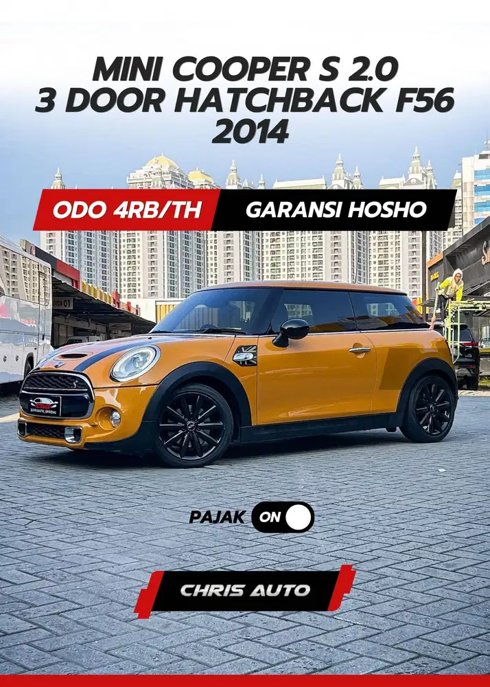 Tdp16jt Angs11.8jt [Odo 44rb] MINI COOPER S 2.0  2015 / 2014 COOPERS