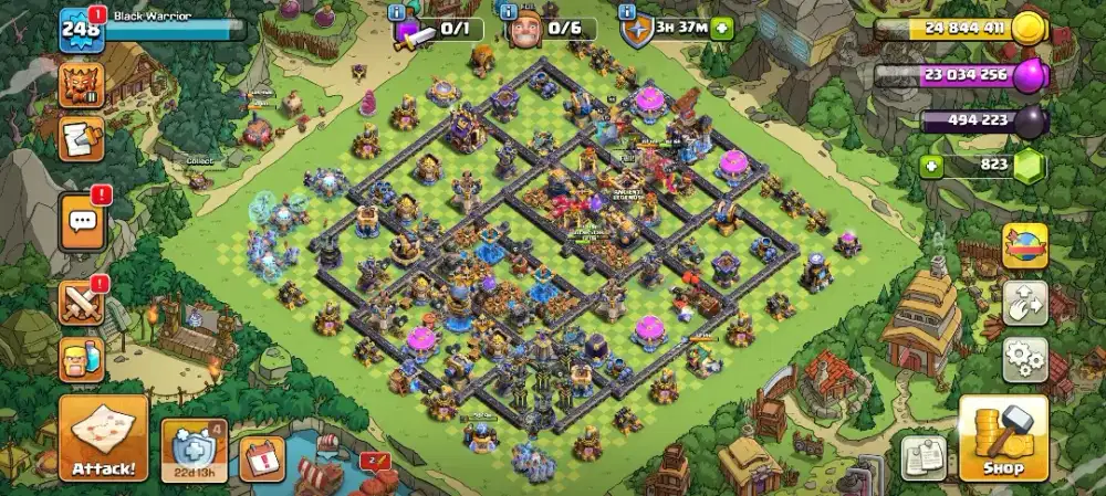 AKUN COC TH 18 SEMI MAX