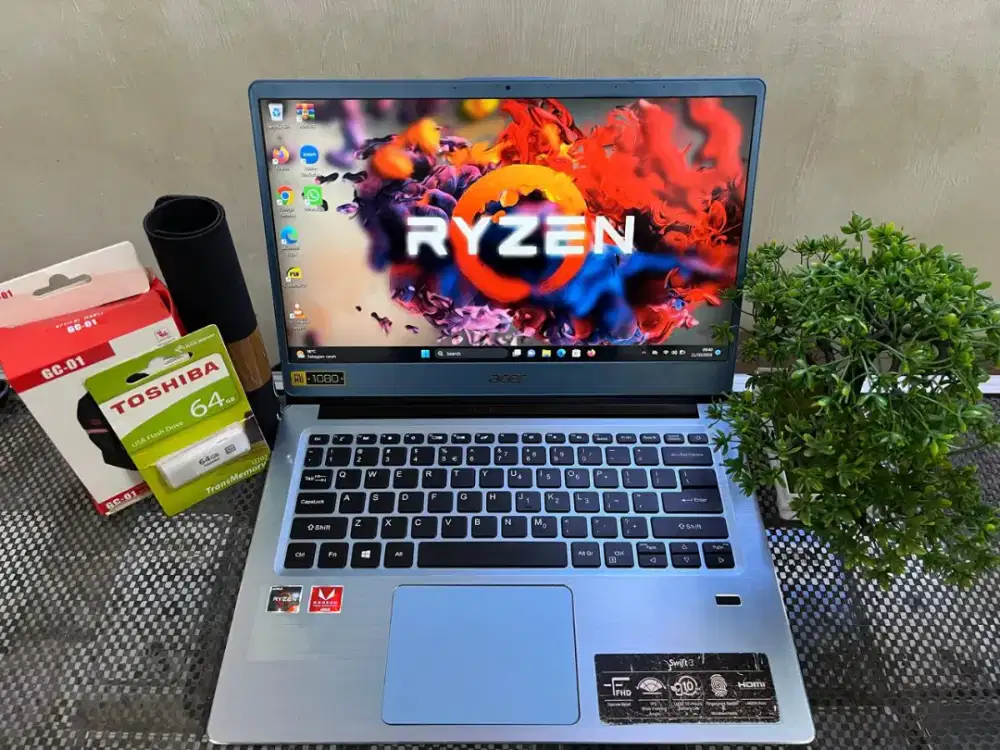 ACER SWIFT 3 RAM 8 RYZEN 5 FULLSET GARANSI 1 TAHUN