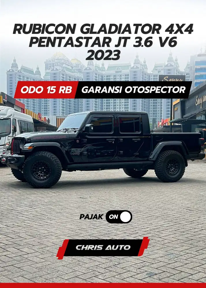 Tdp57jt Angs49.2jt [Odo 15rb]GLADIATOR RUBICON 3.6 PENTASTAR 2024 2023