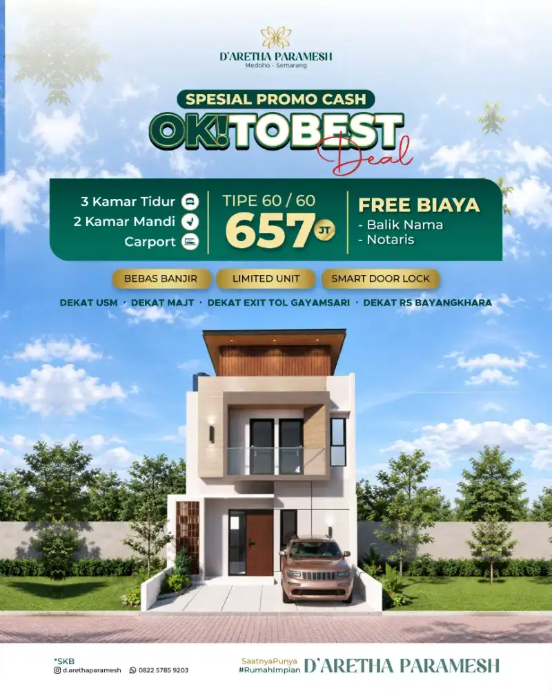 RUMAH STRATEGIS CLUSTER MEDOHO GAJAH GAYAMSARI