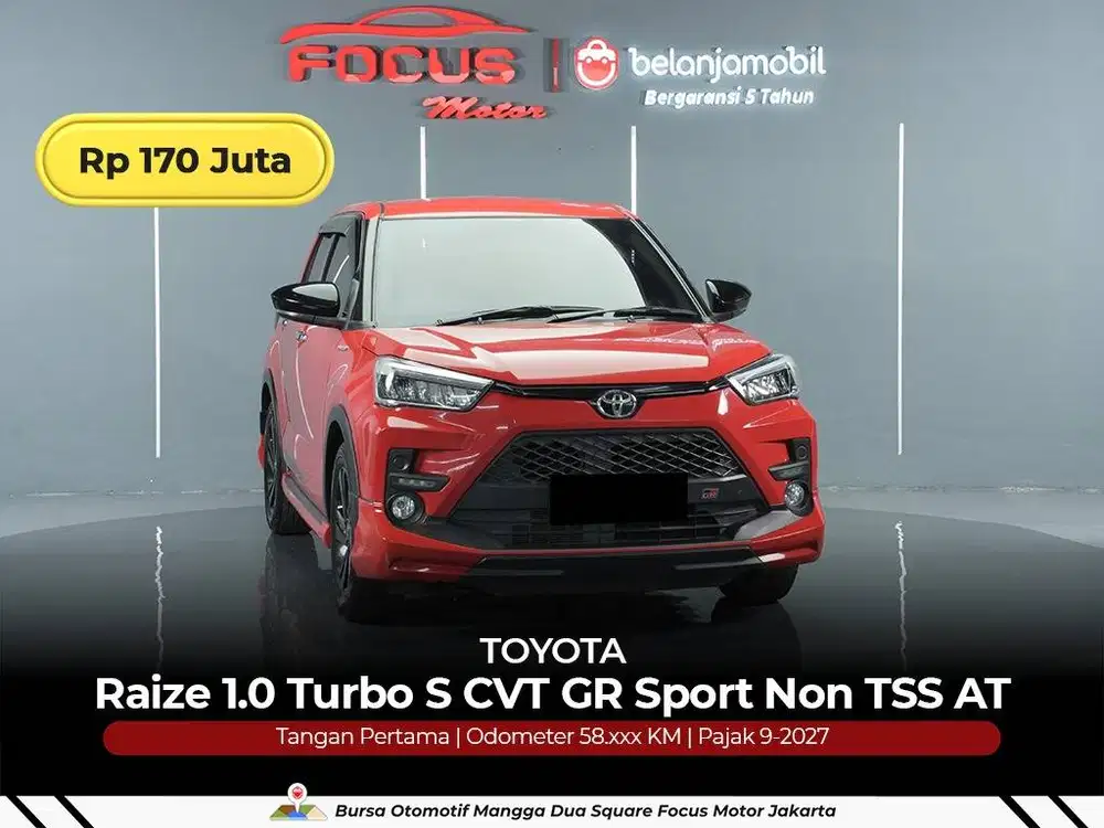 [ GARANSI 5THN ] Toyota Raize 1.0 Turbo S CVT GR 2021/2022/2023 MERAH