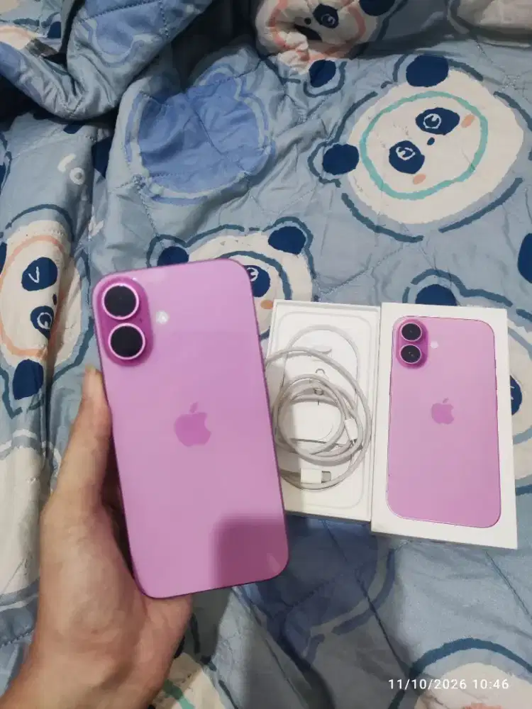 Second iphone 16 128gb masih garansi panjang