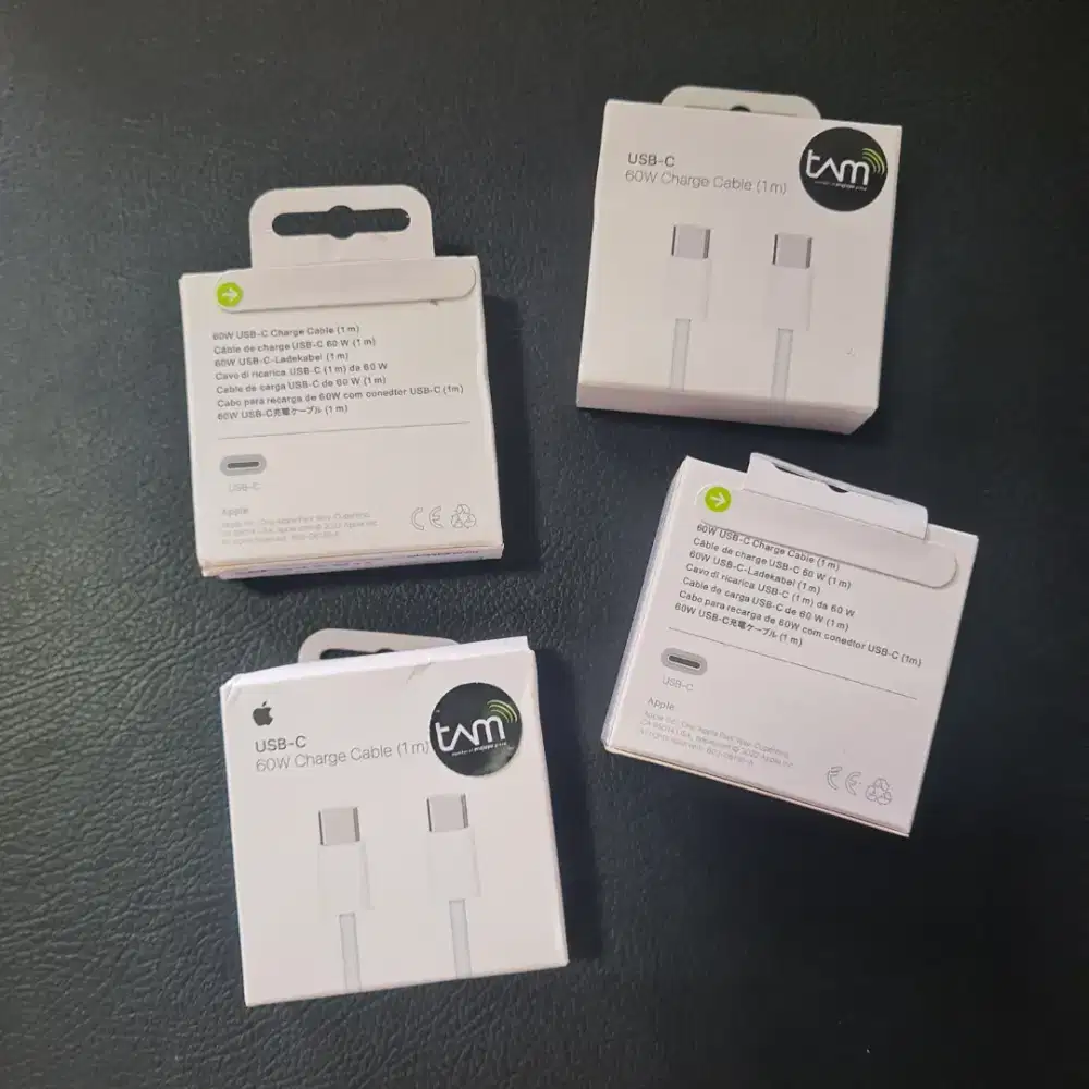Kabel Charger USB-C iPhone 60W Fast Charging Baru