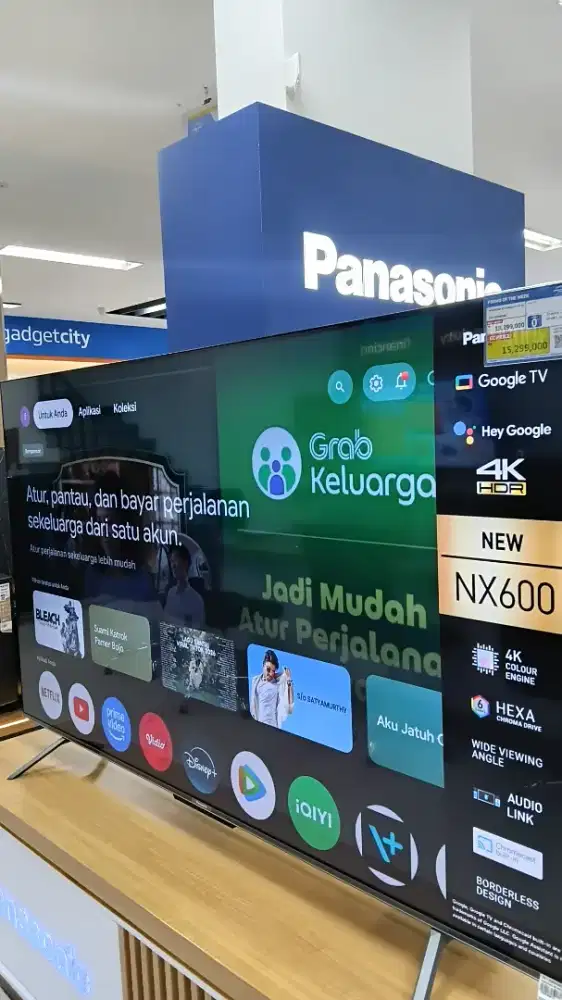 CICILAN PANAOSIC 4K GOOGLE TV 75 INCH