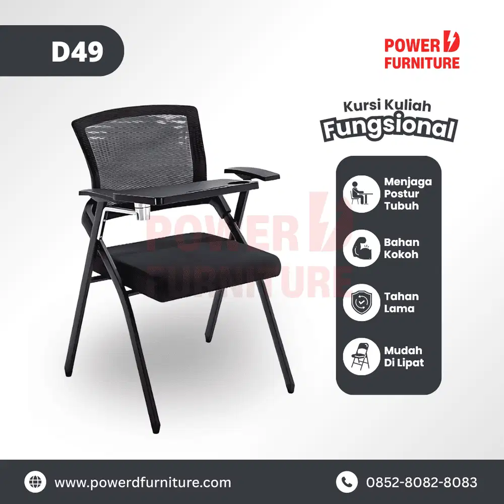 Kursi Lipat Kuliah D49 - Kursi Bimbel