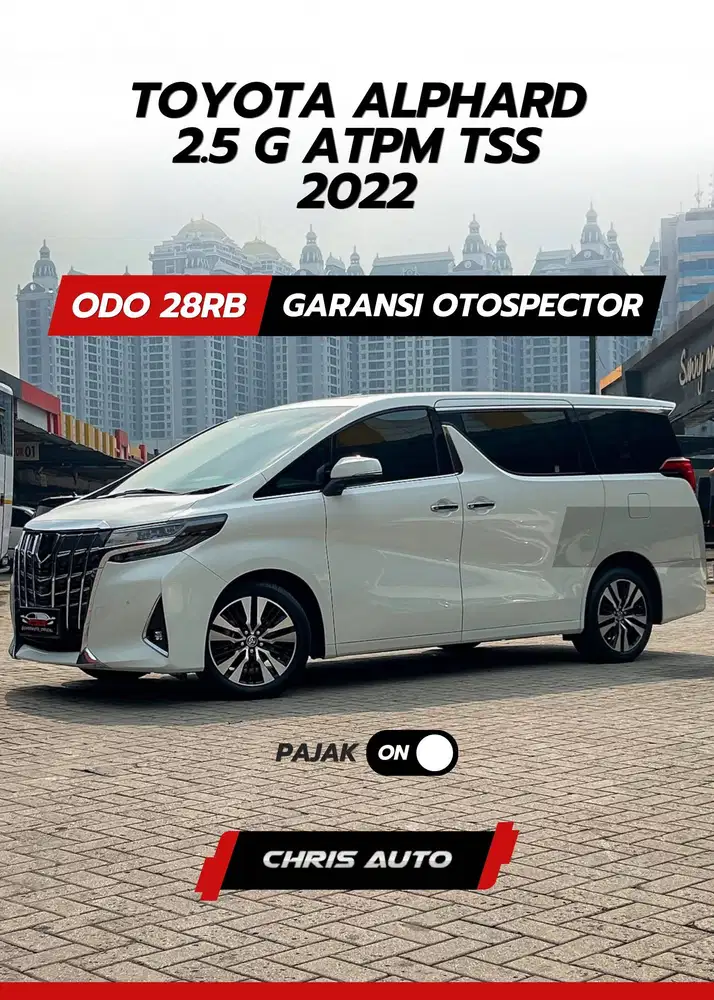 Tdp26jt Angs17,1jt [Odo 28rb] Record ALPHARD 2.5 G 2023 2022 VELLFIRE