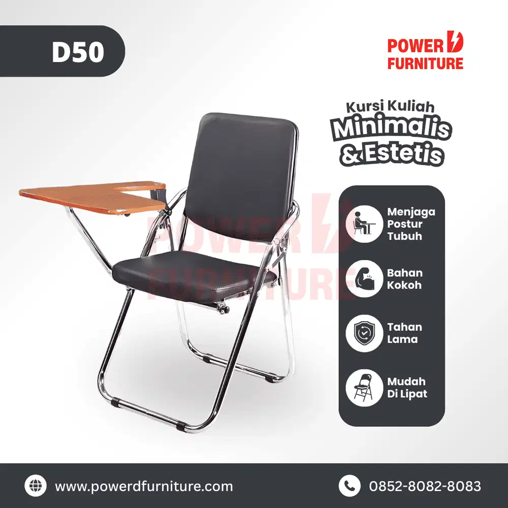 Kursi Kuliah Lipat D50 - Kursi Lipat Kuliah