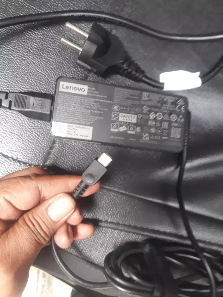 Charger ori lenovo 65w type c