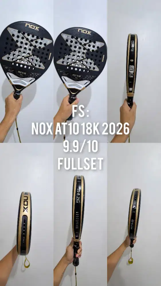 PL Raket Padel Full Set NOX AT10 18K 2026