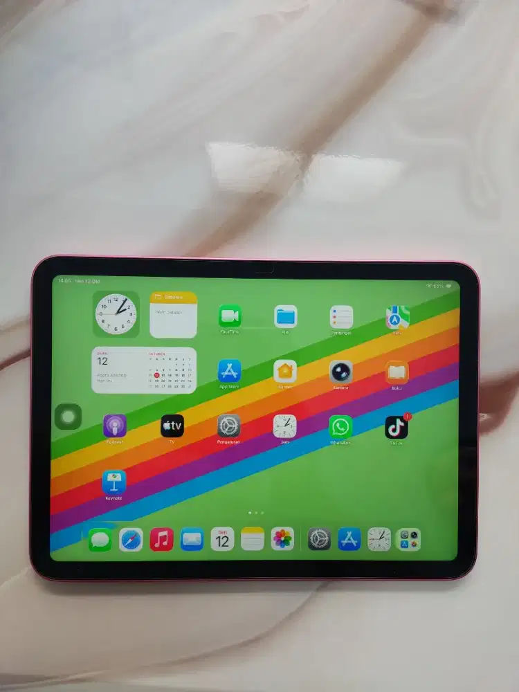 iPad 10 64GB Pink Resmi - Mulus Siap Pakai
