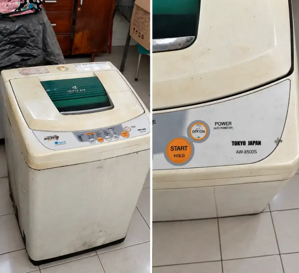 jual mesin cuci top loading 8kg merk toshiba