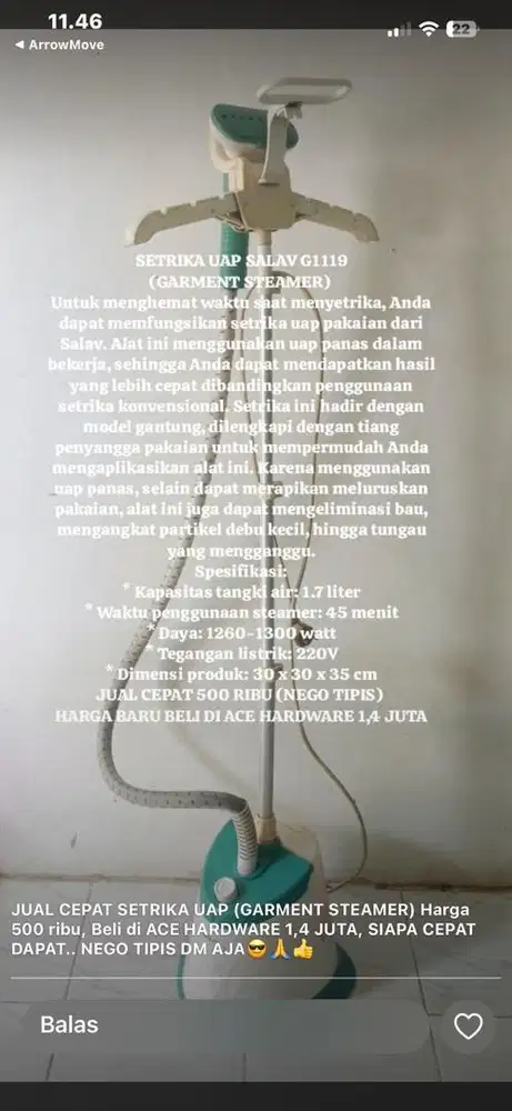 Strika uap pemakian sendiri