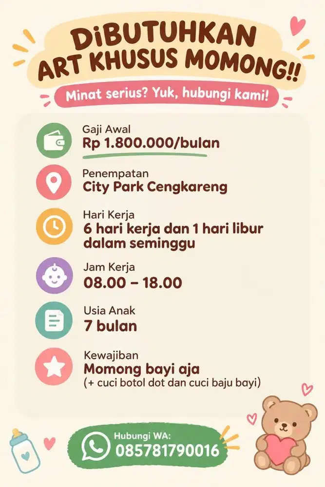LOKER ART KHUSUS MOMONG